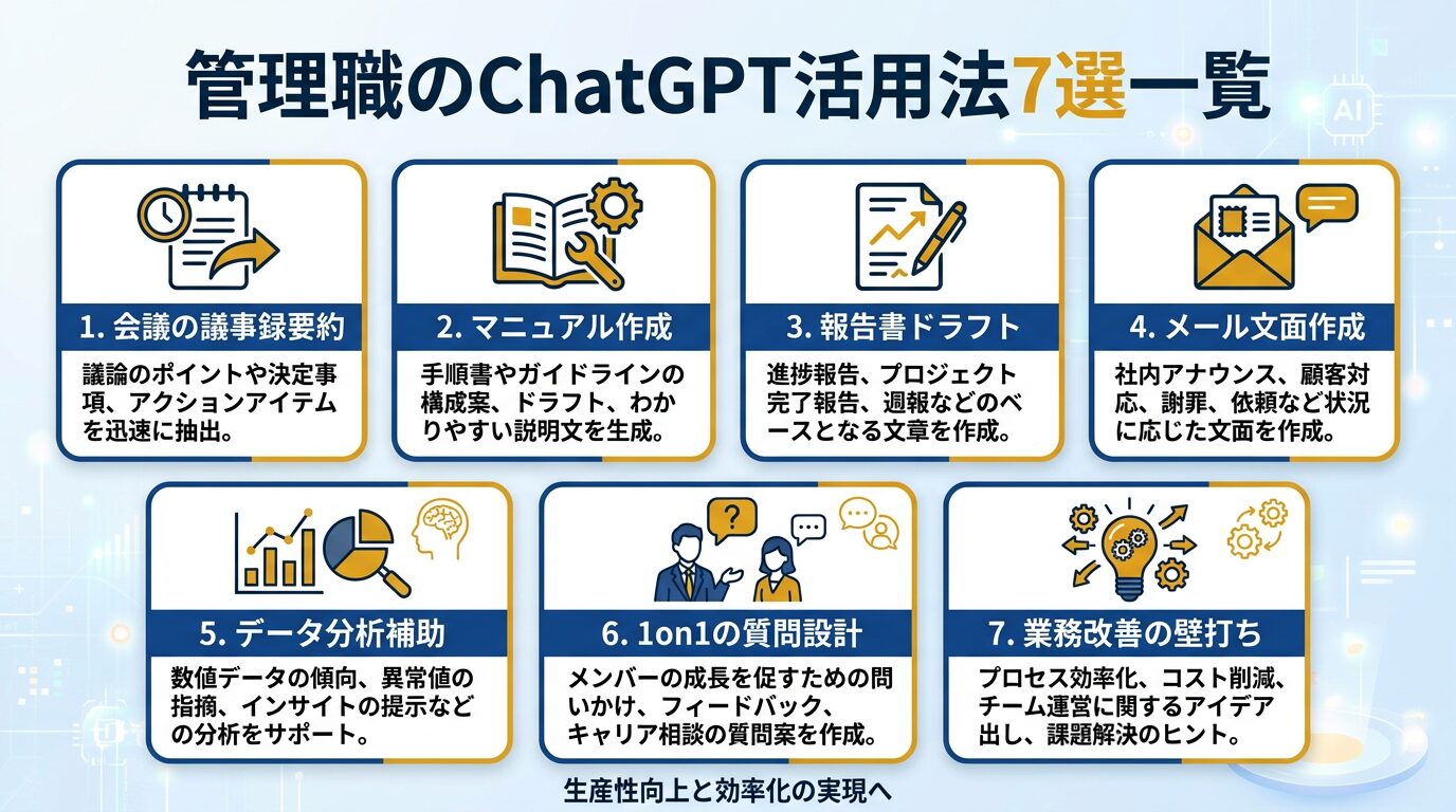管理職のChatGPT活用法7選一覧